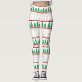 Kerstboom Ugly Sweater Reindeer Leggings (Voorkant)
