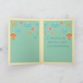 Kerstboom uit de middeleeuwse tijd feestdagen kaart (Binnen)