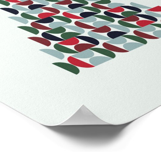 Kerstboom uit de midden van de eeuw poster (Hoek)