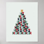 Kerstboom uit de midden van de eeuw poster (Voorkant)