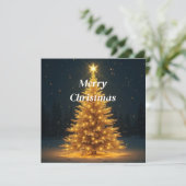 Kerstboom Uitnodiging (Staand voorkant)