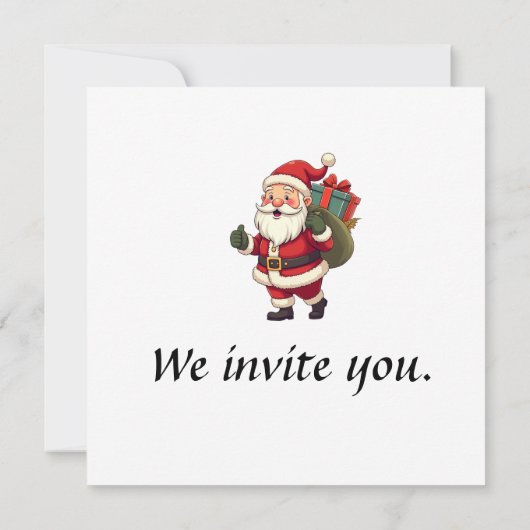 Kerstboom Uitnodiging (Achterkant)