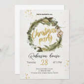 Kerstboom Uitnodiging feestdag feestdag feestdag (Voorkant / Achterkant)