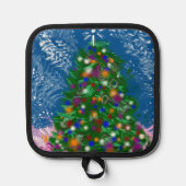 Kerstboom v1 Pothouder Pannenlap (Voorkant)