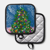 Kerstboom v1 Pothouder Pannenlap (Voorkant / Achterkant)