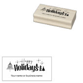 Kerstboom vakantie bedrijf of familie rubberstempel (Gestempeld)