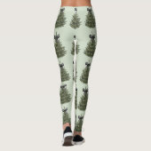 Kerstboom vakantie buigen leggings (Achterkant)