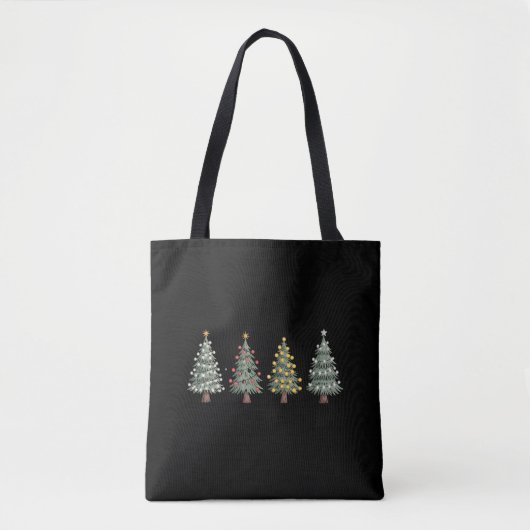 Kerstboom Vakantie Cadeau Winter Tote Bag (Voorkant)