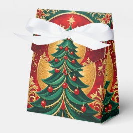 Kerstboom Vakantie Cadeaubox Bedankdoosjes
