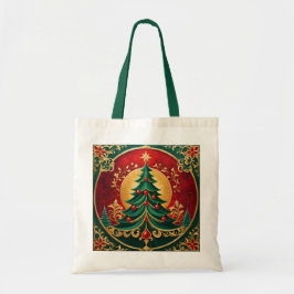 Kerstboom vakantie Canvas tas