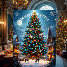 Kerstboom Vakantie Feest Winter Reinders Sneeuw