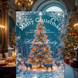 Kerstboom Vakantie Feest Winter Wonderland Kaart