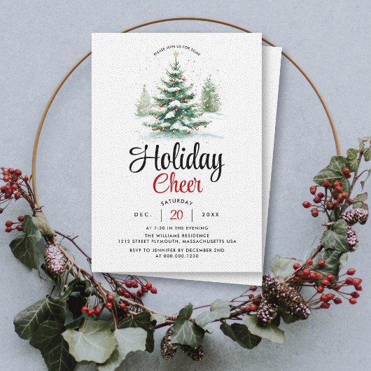 Kerstboom vakantie juichen feest kaart