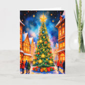 KERSTBOOM VAKANTIE KAART (Voorkant)