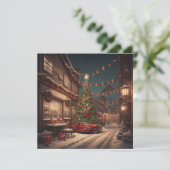 Kerstboom  Vakantie Kaart (Staand voorkant)