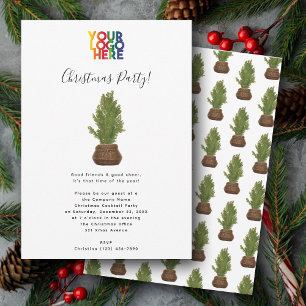 Kerstboom vakantie Kantoor Business Logo Party Kaart