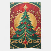 Kerstboom Vakantie Keuken Handdoek (Verticaal)