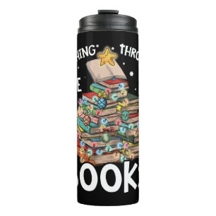 Kerstboom vakantie lezer pyjama's thermosbeker