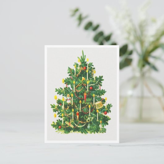 Kerstboom  Vakantie Post Kaart (Staand voorkant)