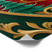 Kerstboom vakantie Poster (Hoek)