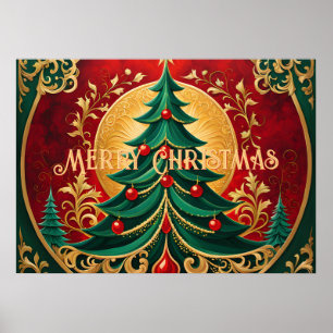 Kerstboom vakantie Poster