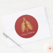 Kerstboom vakantie Sticker (Envelop)