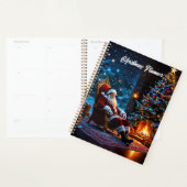 Kerstboom vakantie winter kunst schattige Kerstman Planner (Display)