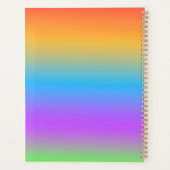 Kerstboom vakantie winter kunst schattige Kerstman Planner (Achterkant)