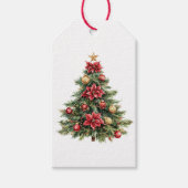 Kerstboom Vakantie XMas  Cadeaulabel (Voorkant)