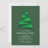 Kerstboom Vakantiefeest Uitnodigingen (Voorkant)