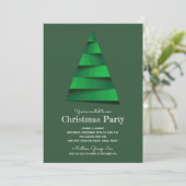 Kerstboom Vakantiefeest Uitnodigingen (Staand voorkant)