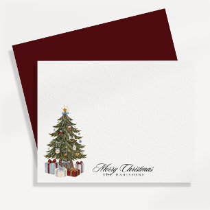 Kerstboom Vakantiekaart Vintage Kaart