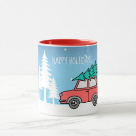 Kerstboom Vakanties 11 oz Twee-Tons Mok
