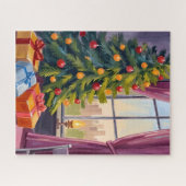 Kerstboom Vakantieschilderij Legpuzzel (Horizontaal)