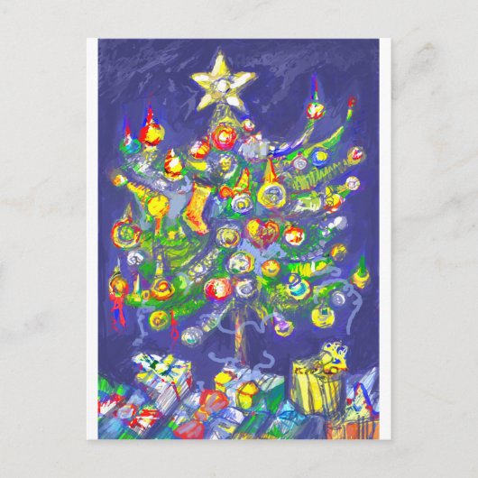 *Kerstboom van Albruno* Feestdagenkaart (Voorkant)