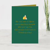Kerstboom van Candy Corn Kerstkaart Herfst Kaart (Voorkant)