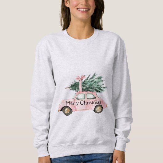 kerstboom van de auto trui (Voorkant)