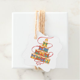 kerstboom van de Drums Gift Labels voor tassen