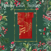 kerstboom van de gouden muzikale handdoeken