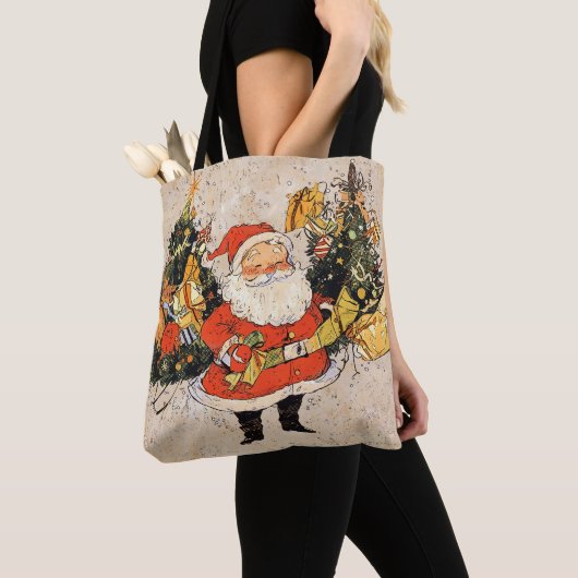 Kerstboom van de Kerstman Tote Bag (Dichtbij)
