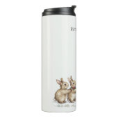 Kerstboom van de konijnen thermosbeker (Gedraaid links)