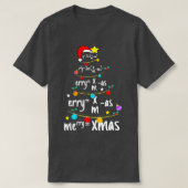 kerstboom van de Wiskunde Nerd Science Teac T-shirt (Design voorkant)