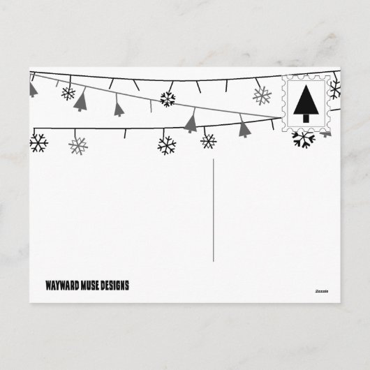 Kerstboom van DOOM Holiday Briefkaart (Achterkant)