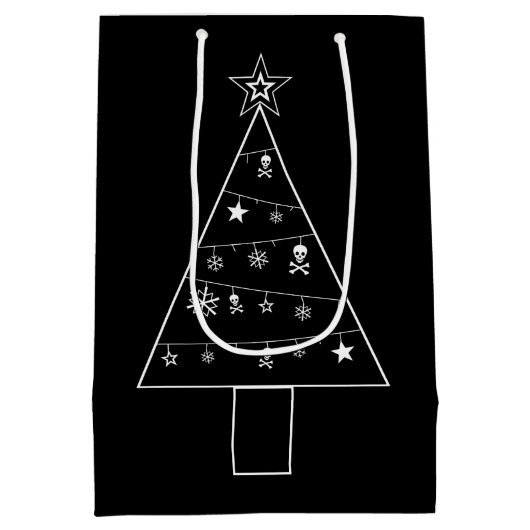 Kerstboom van DOOM Medium Cadeauzakje (Achterkant)
