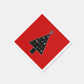 kerstboom van DOOM Paper Napkins Servet (Hoek)
