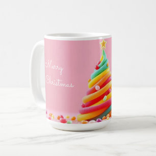 Kerstboom van gummibeertjes koffiemok