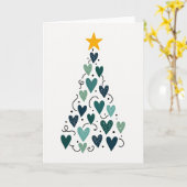 Kerstboom van Hartens Kaart (Gele Bloem)