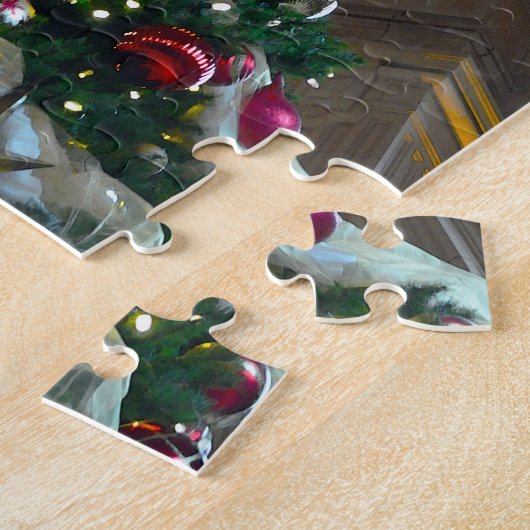 Kerstboom van het EU-station Legpuzzel (Zijkant)