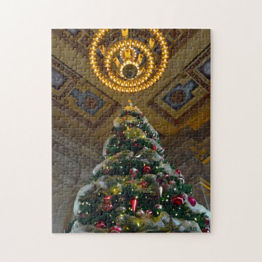 Kerstboom van het EU-station Legpuzzel (Verticaal)