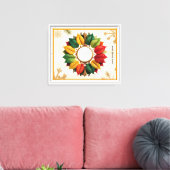 "Kerstboom van het leven" Canvas Afdruk (Insitu (Woonkamer))
